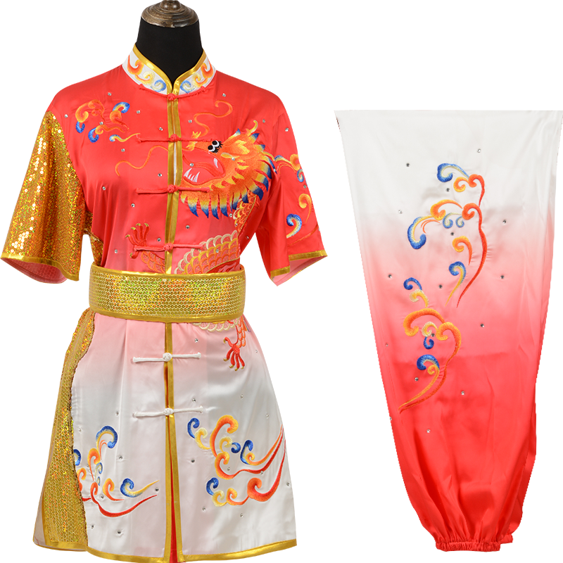 武术儿童比赛渐变练功服