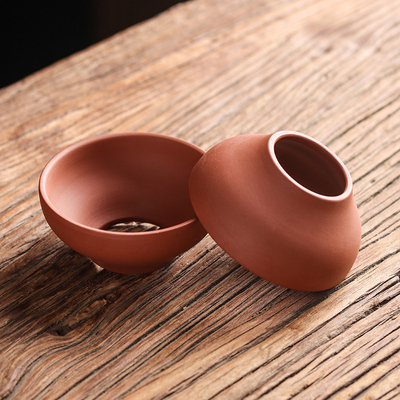 手工原矿朱泥投茶器圆形茶叶漏斗