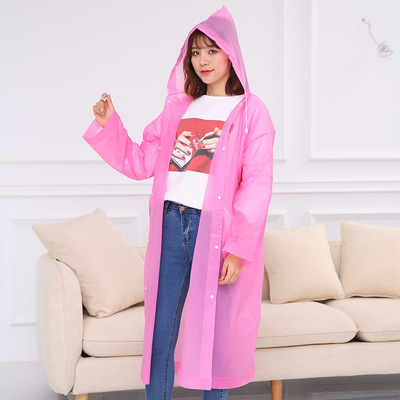 恰航旅行便携式peva磨砂雨衣加厚男女通用款骑行户外登山雨披长装