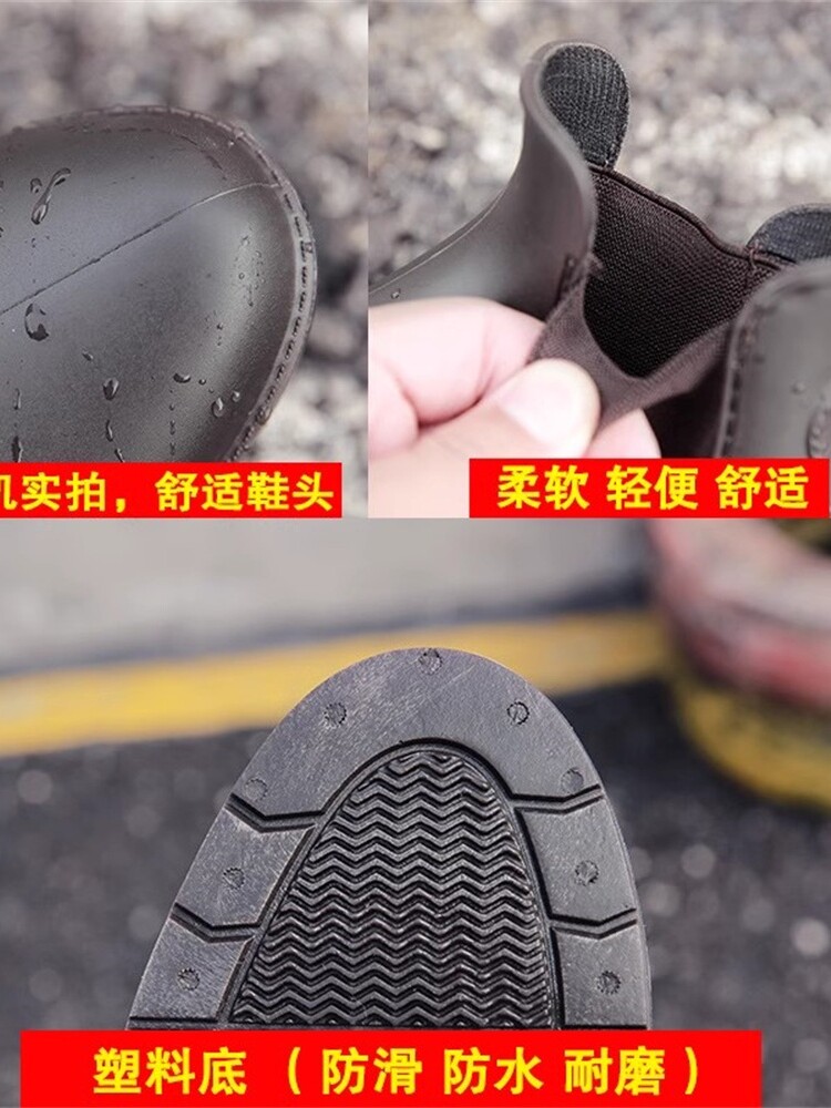 SIZE 43 MENS AND WOMENS RAIN BOOTS COTTON SLEEVE HIGH RAIN BOOTS INNER SLEEVE SOCK COVER MEDIUM PILE VELVET WARM WATER SHOES INNER COUPLE SHOE COVER