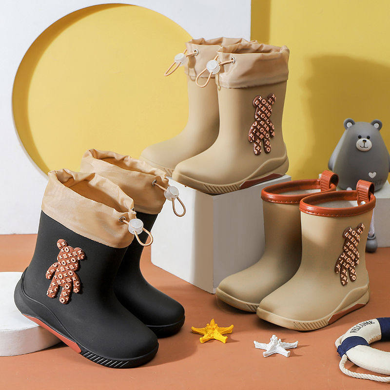雨鞋日系儿童雨靴防滑水靴女童学生宝宝靴子可爱女孩防滑水鞋