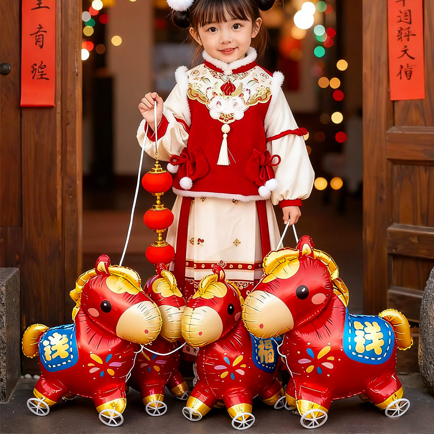 2026马年卡通生肖铝膜走路气球过年春节新年儿童户外氛围拍照道具,节庆用品/礼品,发光气球,淘宝优惠券,粉丝福利购,淘宝优惠卷