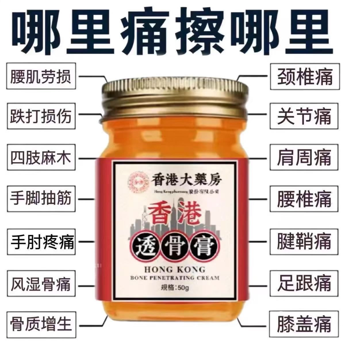 老香港透骨膏大藥房牌子關