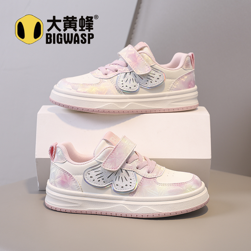 大黄蜂童鞋2025新款春秋儿童防滑软底中大童板鞋休闲鞋女童运动鞋