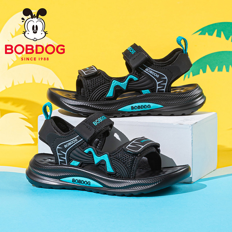 巴布豆童鞋男童夏天凉鞋男孩鞋子2026夏季新款软底防滑儿童沙滩鞋