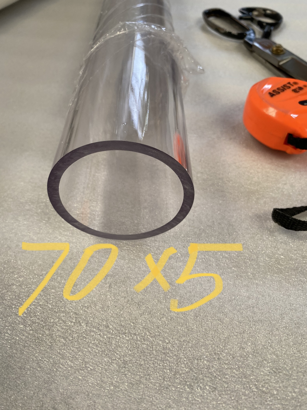 70*5*1000MM 高透明PC管 塑料管 一米价