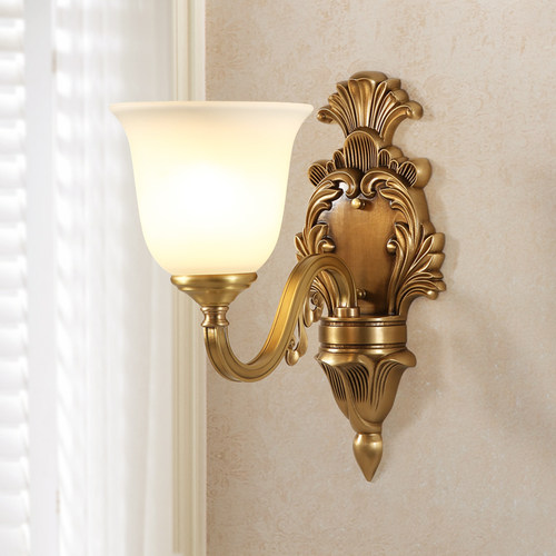 慕庭法式全铜客厅卧室床头壁灯