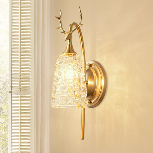 美式轻奢高级感壁灯卧室客厅