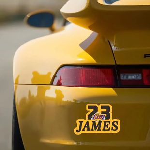 勒布朗詹姆斯23号湖人汽车贴纸个性创意防水车贴划痕遮挡行李箱贴