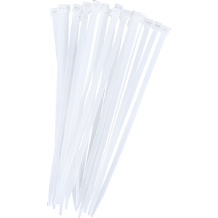 点睛自锁式尼龙扎带塑料卡扣强力束线带扎线带捆绑固定器大号白色