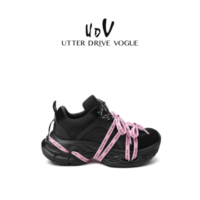 UDV春款厚底增高女老爹鞋