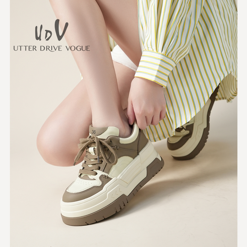 UDV休闲平底圆头休闲板鞋