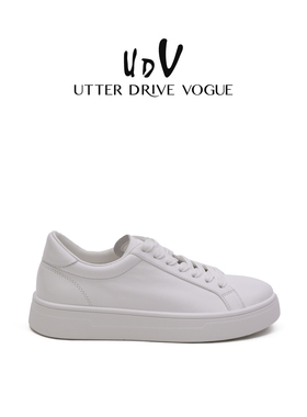 UDV小白鞋女款2025新款真皮透气不闷秋季休闲板鞋简约舒适小白鞋