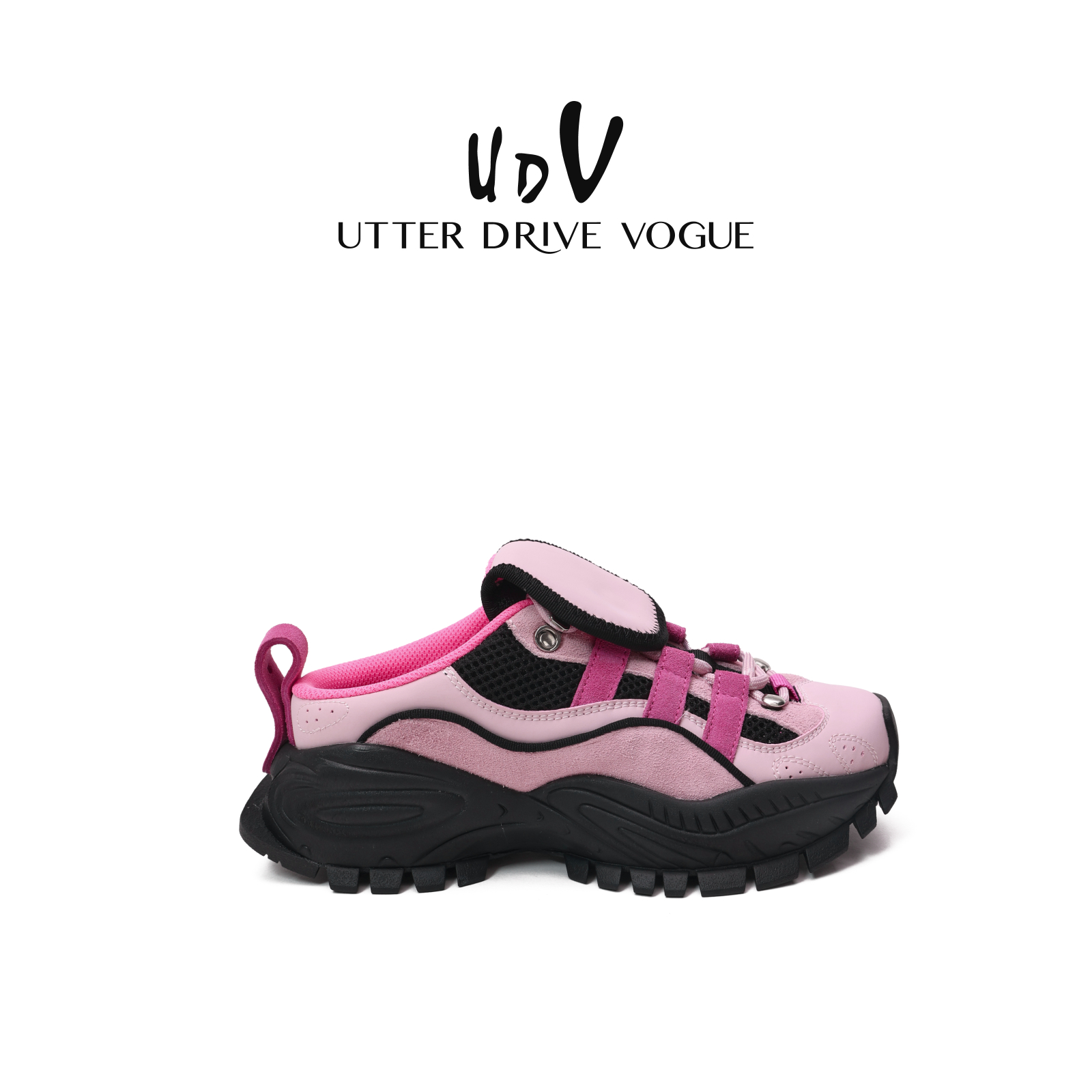 UDV女子舒适休闲拖鞋女2025秋季新款穆勒鞋多巴胺时尚运动鞋跑鞋