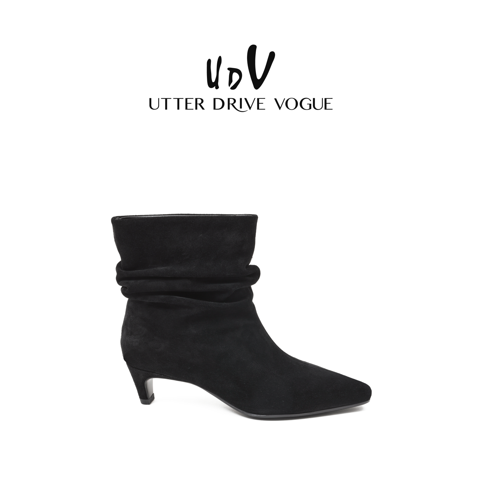 UDV绒感牛京短筒弹力时装靴