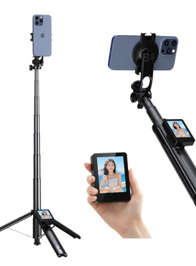 新款CL07投屏自拍杆便携后置拍照直播落地三脚架户外手持稳定器