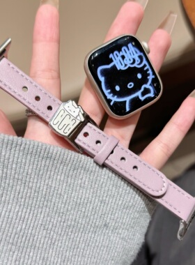 iwatch表带咖啡猫可爱秋冬款 适用苹果S11/10/9/8/7/se