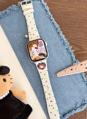 秋冬kt灯芯绒苹果表带 适用iwatch S11/10/9/8/7/se