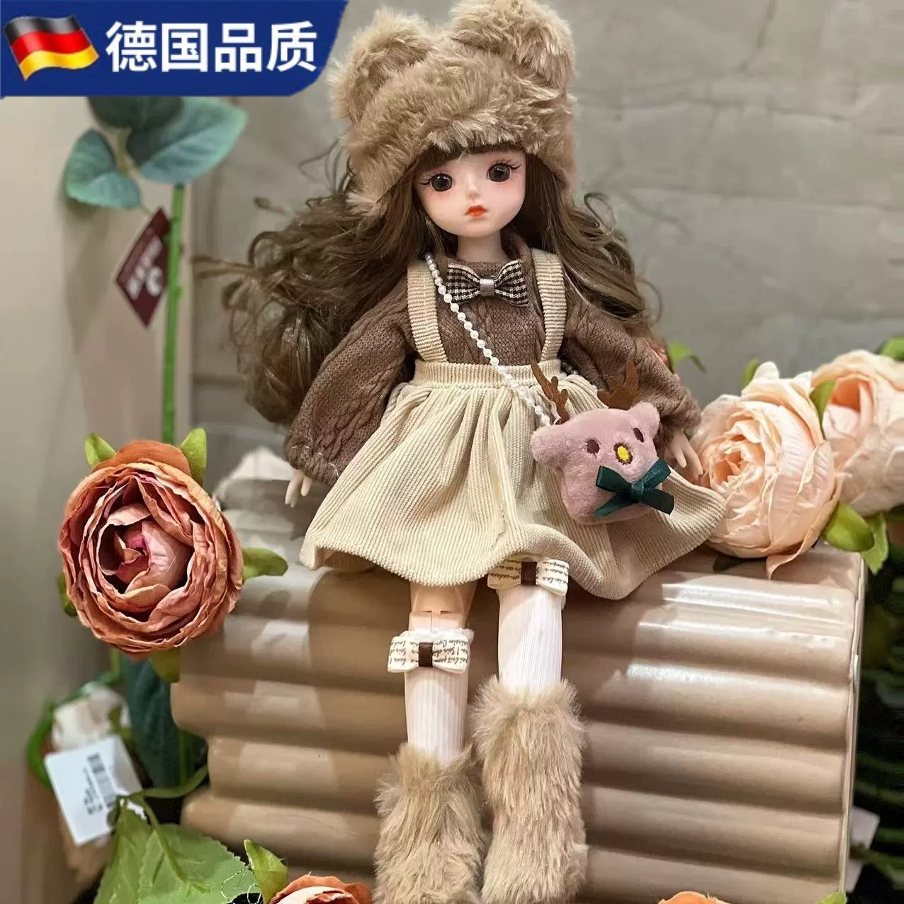 德国GM儿童娃娃仿真玩具女孩换衣服洋娃娃玩偶芭公主生日礼物