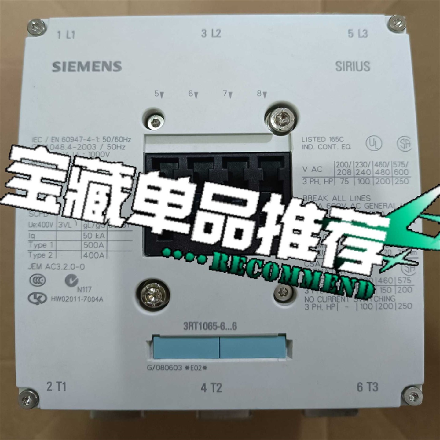 议价-议价接触器3RT1065-6AP36淼淼机械