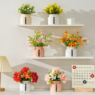 样板房浴室柜卫生间小摆件洗漱台花瓶餐厅绿植服装店鞋柜植物摆件
