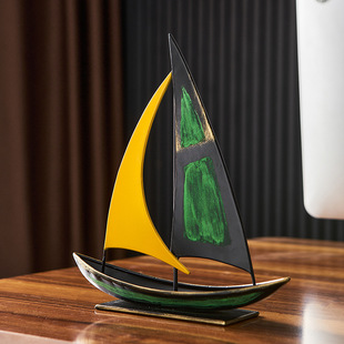 样板间装饰品书柜餐厅一帆风顺玄关摆件客厅电视柜酒柜招财装饰品