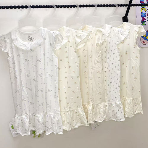 女童夏季莫代尔超薄无骨睡裙