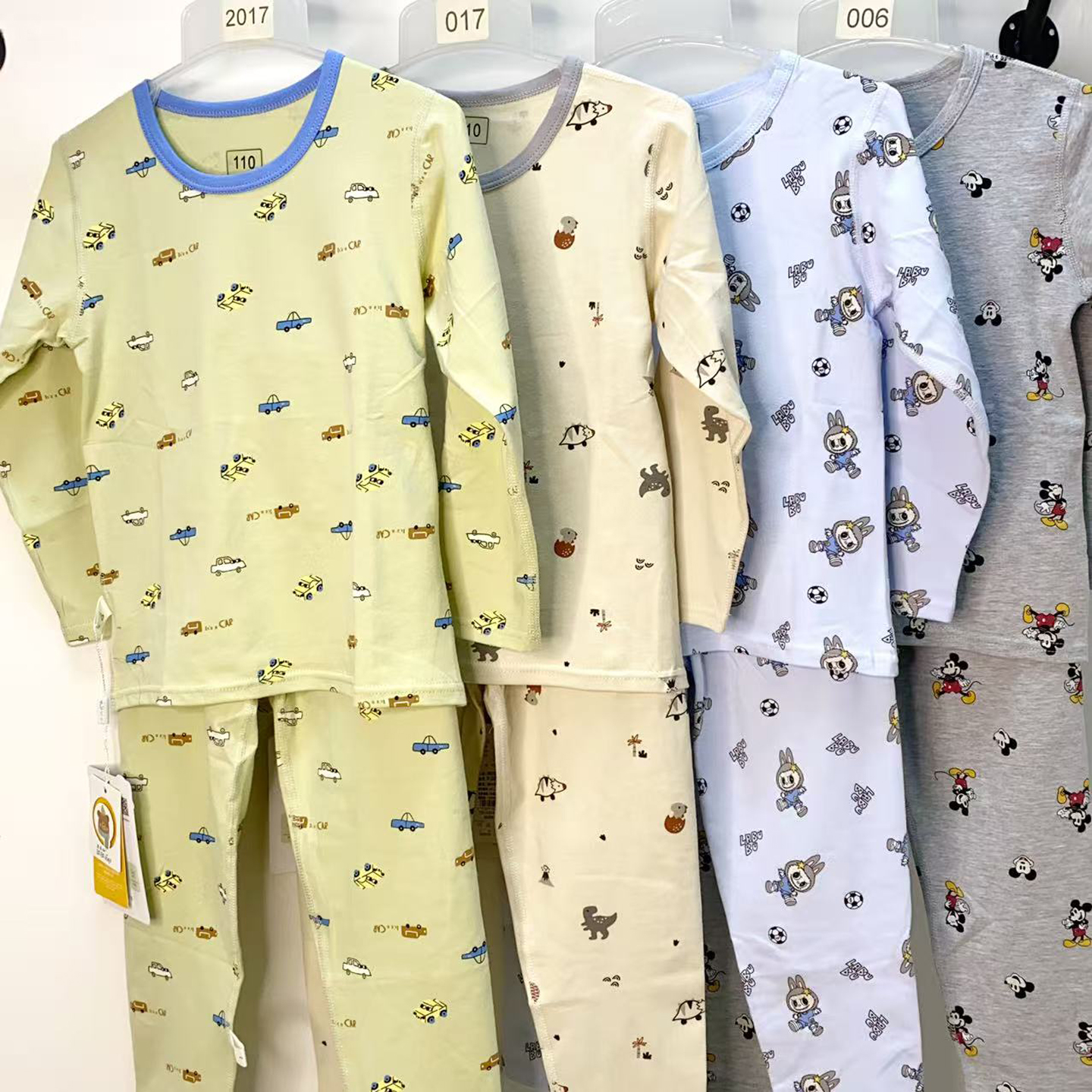 男童纯棉莱卡无骨偏薄秋衣秋裤