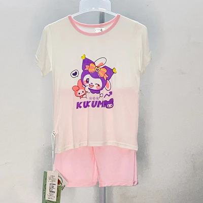 夏季莫代尔短袖短裤空高服超薄软