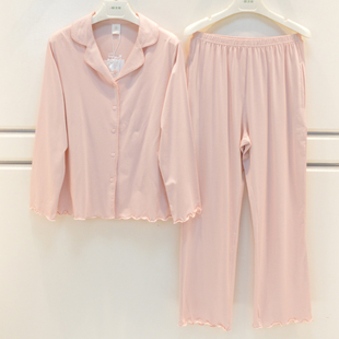 雪尔绵2026睡衣秋季女士莫代尔棉简约高级感宽松大方长袖家居服套