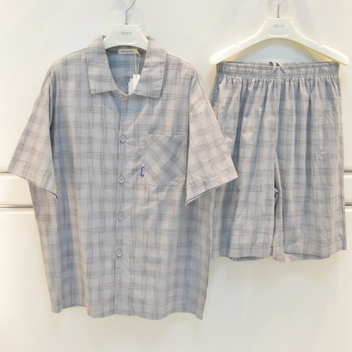 薄款清凉青年短袖短裤家居服