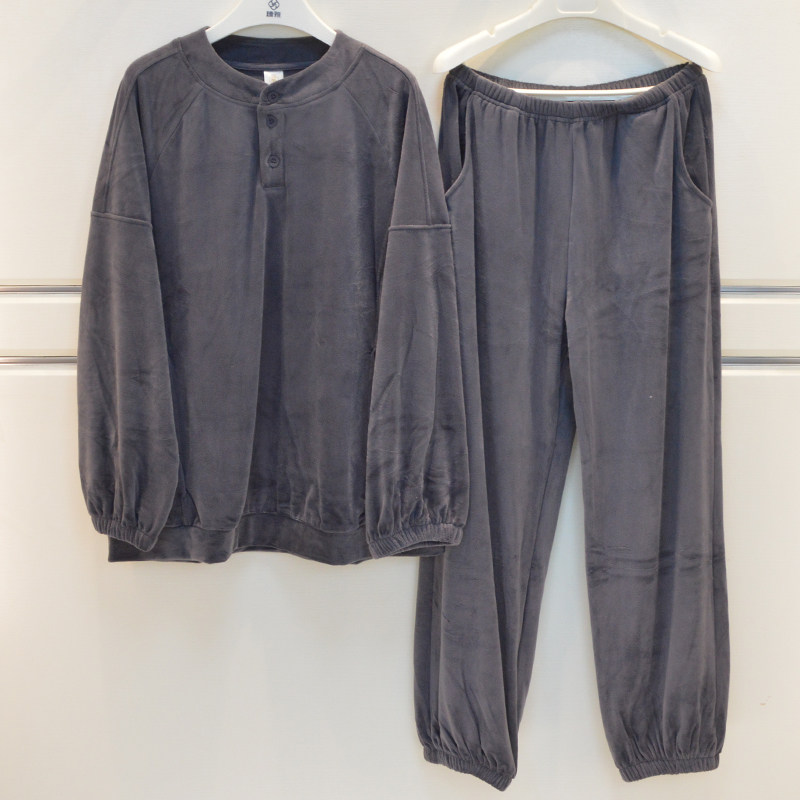 雪尔绵睡衣2026秋冬季男士海岛绒素色薄绒保暖休闲宽松家居服套,女士内衣/男士内衣/家居服,睡衣/家居服套装,淘宝优惠券,粉丝福利购,淘宝优惠卷