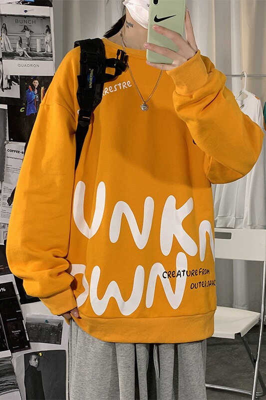 2021春季新款海报风卫衣男圆领套头印花大码衣服WY02,男装卫衣,电商A089-1