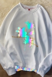 2021春季新款渐变反光玫瑰花假两件薄款情侣卫衣男WY29，男装卫衣，电商A089-1