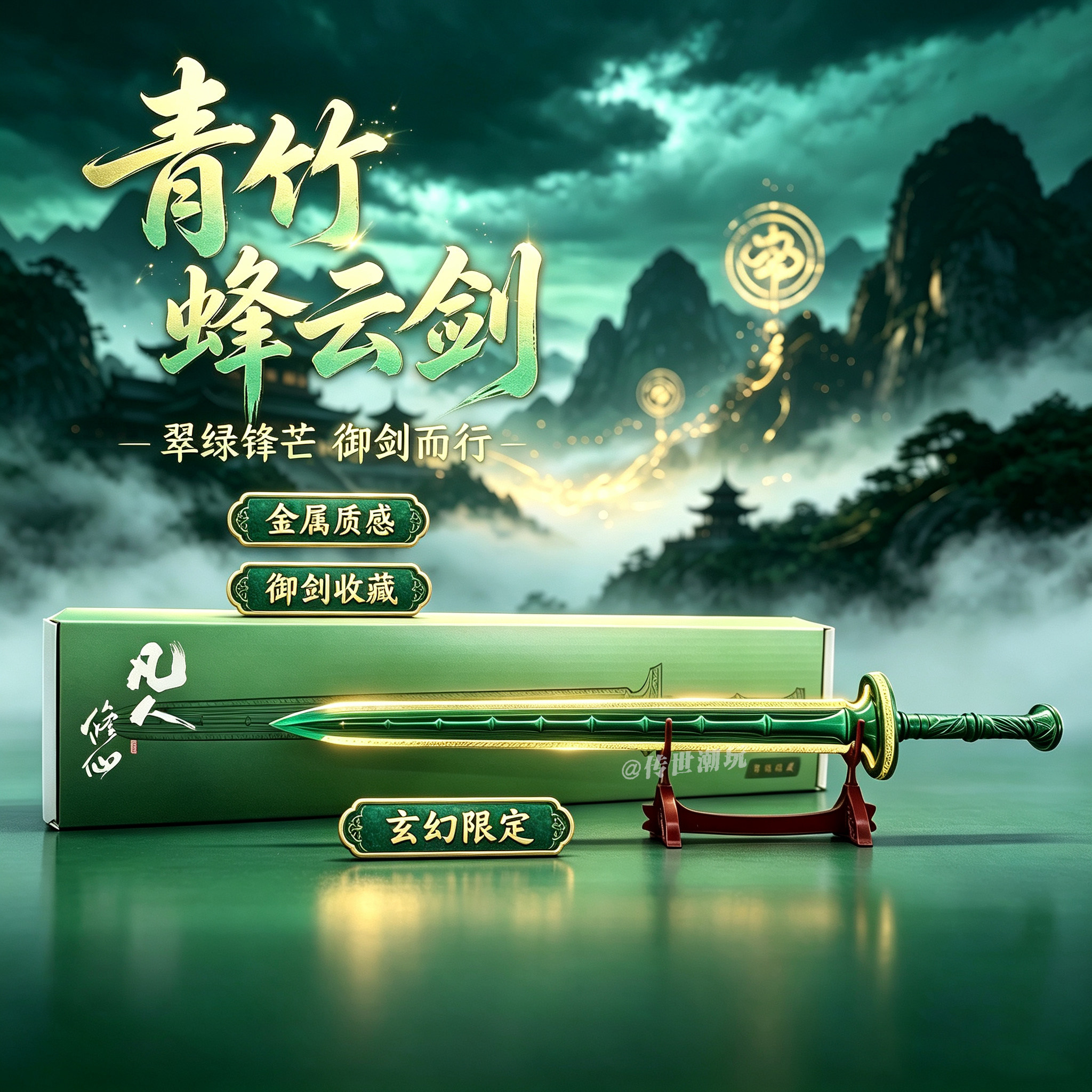 动漫周边韩老魔本命法宝青竹蜂云剑武器模型摆件礼物