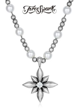 FreeSpark伯利恒之星吊坠项链镀氧化银版小众时尚
