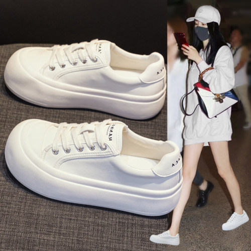 真皮牛皮小白鞋女2026年秋季新款