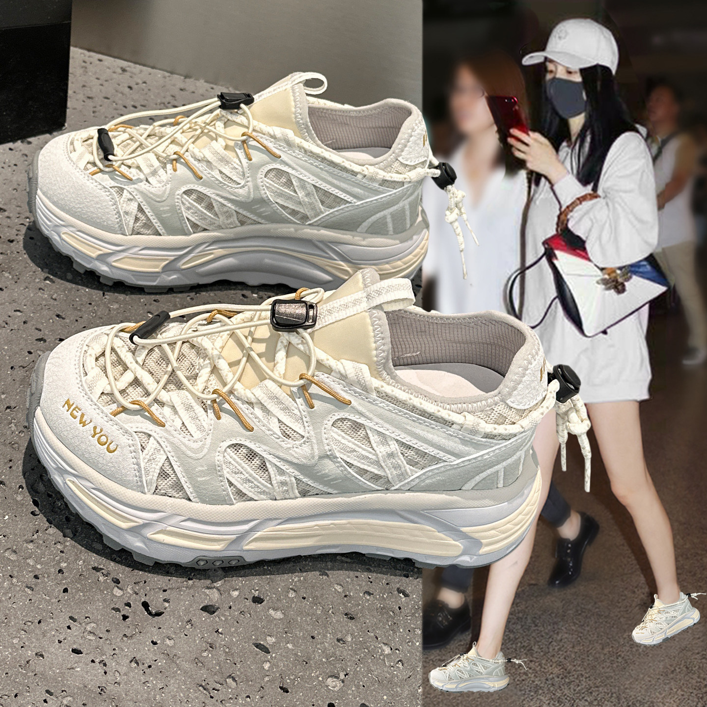厚底阿甘鞋女2026年夏季新款薄款图片