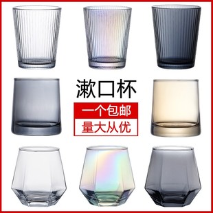 漱口杯酒店宾馆民宿客栈专用玻璃牙刷杯简约家用情侣刷牙洗漱杯子