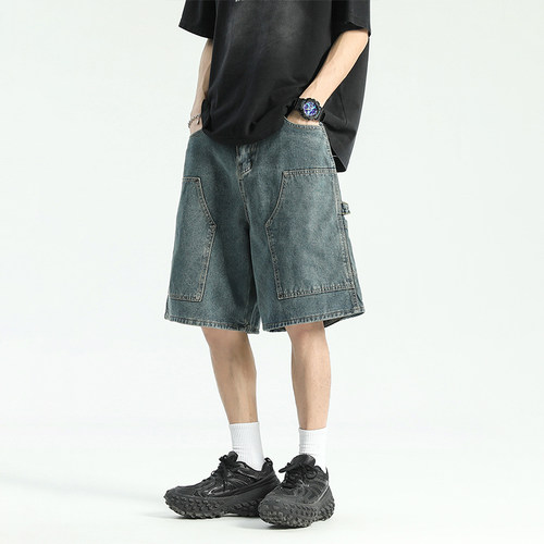 BOYUE帛跃贴袋牛仔短裤