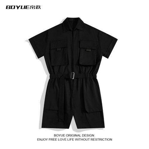 BOYUE帛跃机能风连体工装裤男
