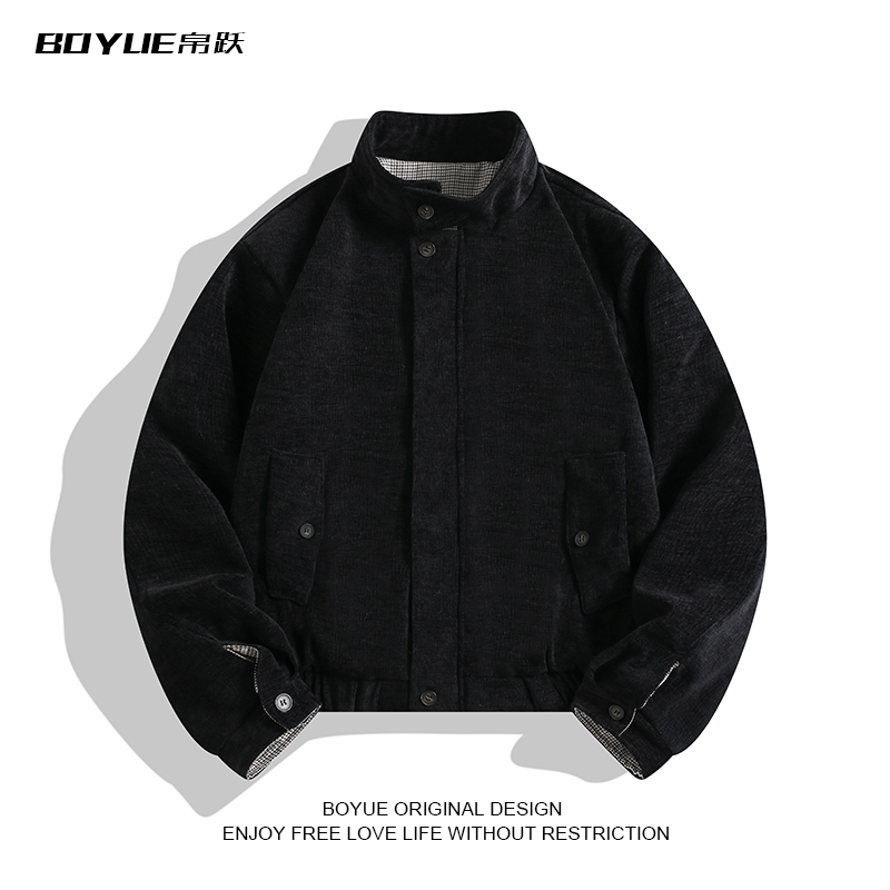 BOYUE帛跃哈灵顿夹克男女韩系