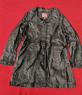 Moveup幻走特价清仓女士秋冬风衣中长款棉衣加绒外套10848118