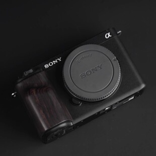 小隼兔笼配件 黑檀木防滑握把超轻仅18克 索尼ZVE1相机手柄