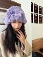 yaoshushu 美哭了 超美低饱和度香芋紫色晚晚风獭兔毛醒狮帽盆帽