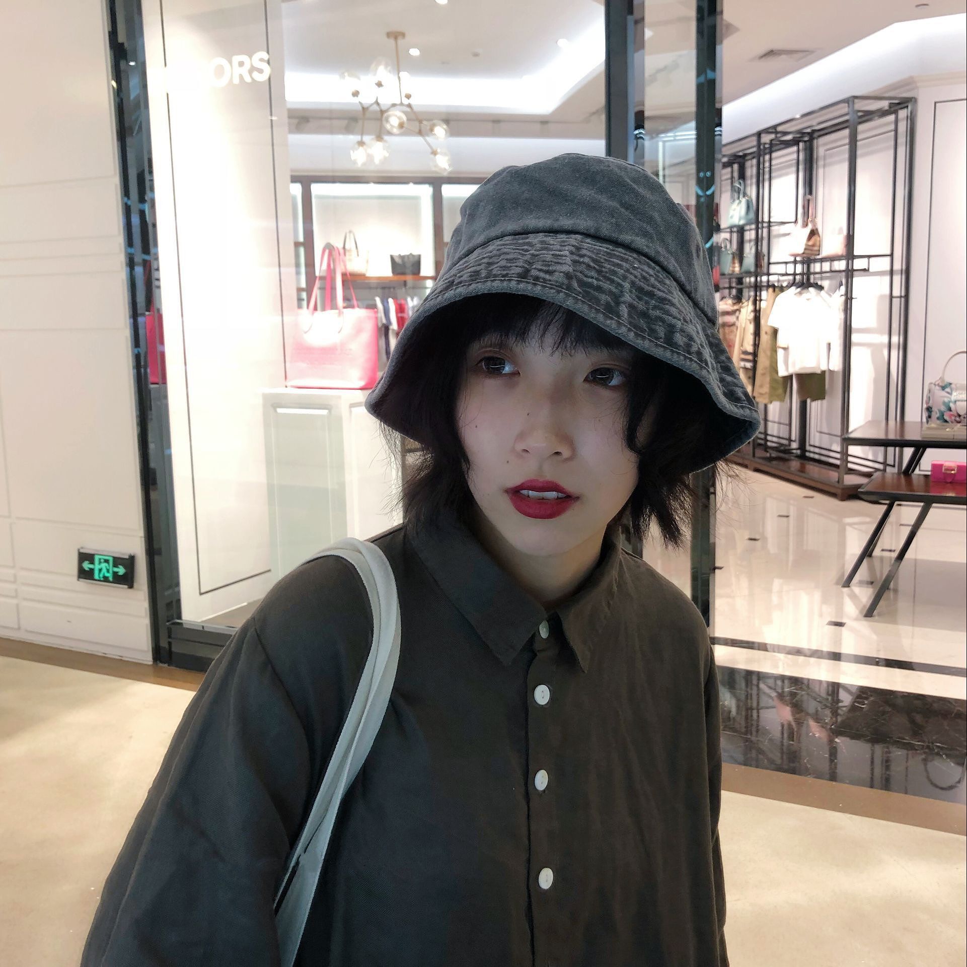 日本小众重度水洗做旧牛仔帽子