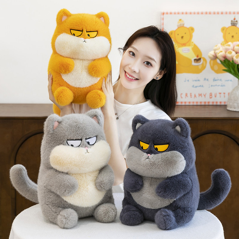 搞怪创意萌萌拽拽猫玩偶毛绒玩具治愈猫咪公仔送女生精美节日礼品图片