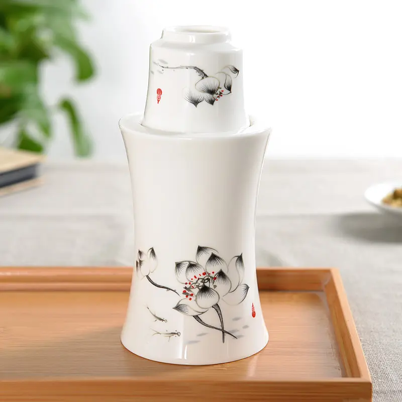 温酒壶家用烫酒壶景德镇陶瓷老式暖热酒具二两白酒黄酒温酒器套装