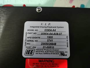 美国IEE 03904 INC 控制面板非实价