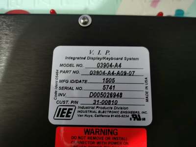 美国IEE INC 03904-A4 控制面板非实价
